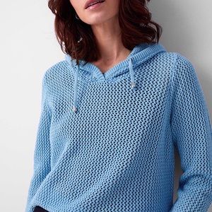 SIMONS CONTEMPORAINE Hooded Mesh Sweater💖💙